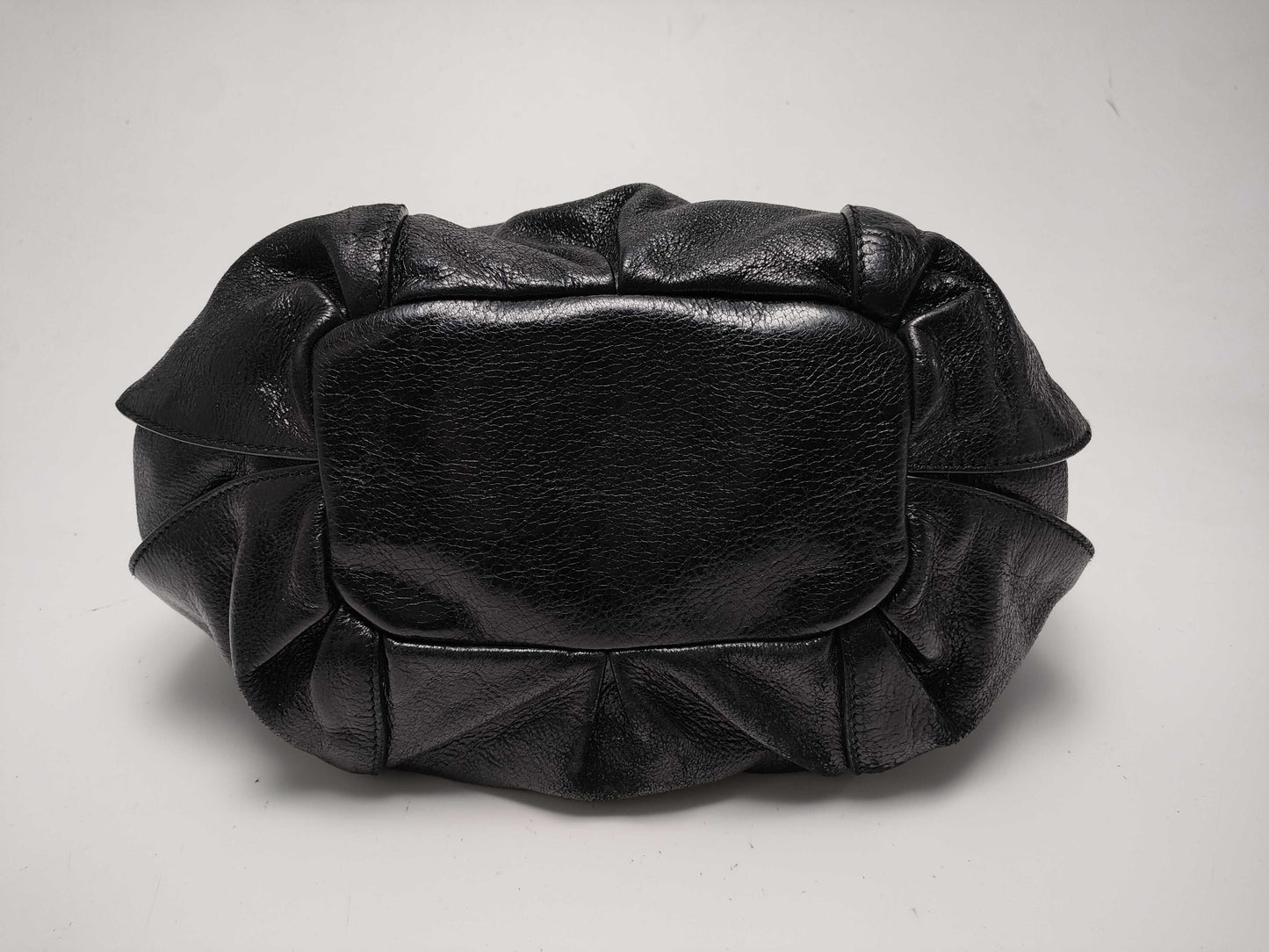 CELINE Leather Tote Shoulder Bag with Crown Charm