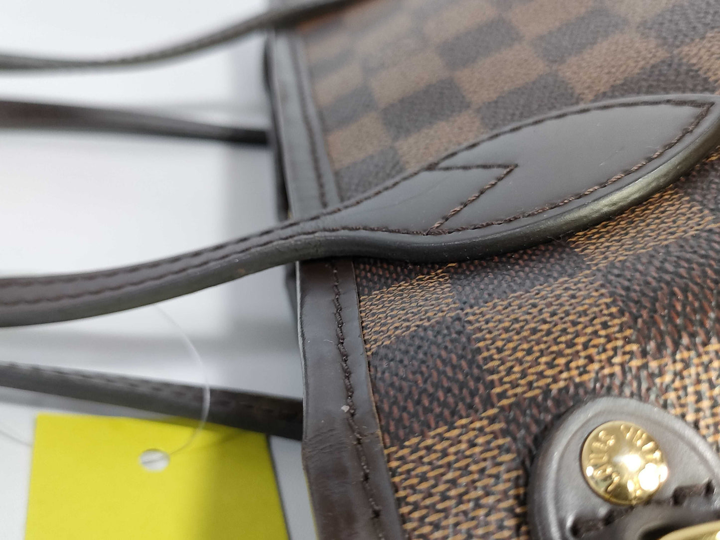 LOUIS VUITTON Damier N41358 Neverfull MM Tote Bag