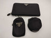 PRADA nylon wallet/pouch accessory case set wallet
