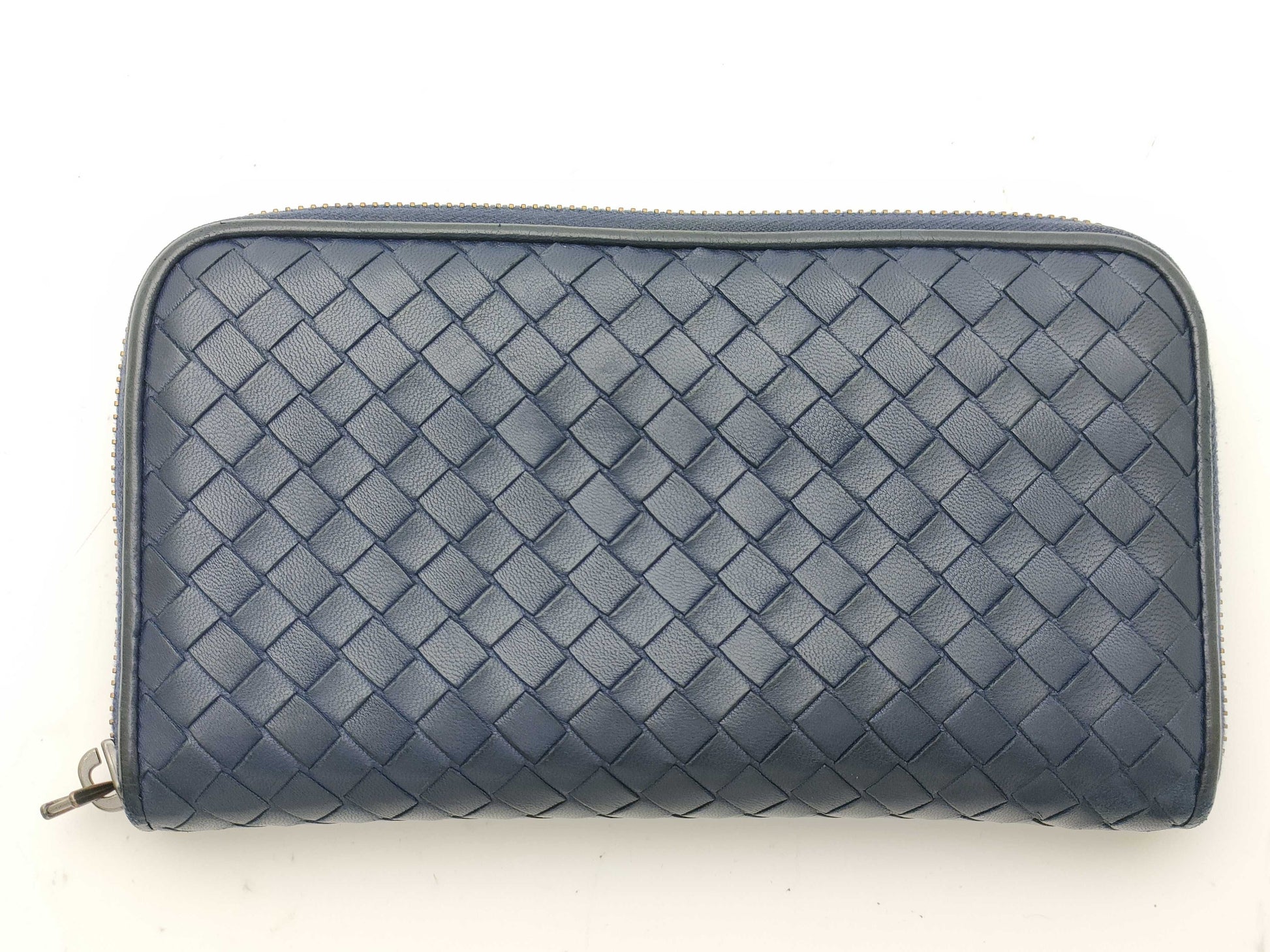 BOTTEGA VENETA Intrecciato Long Wallet with Zipper