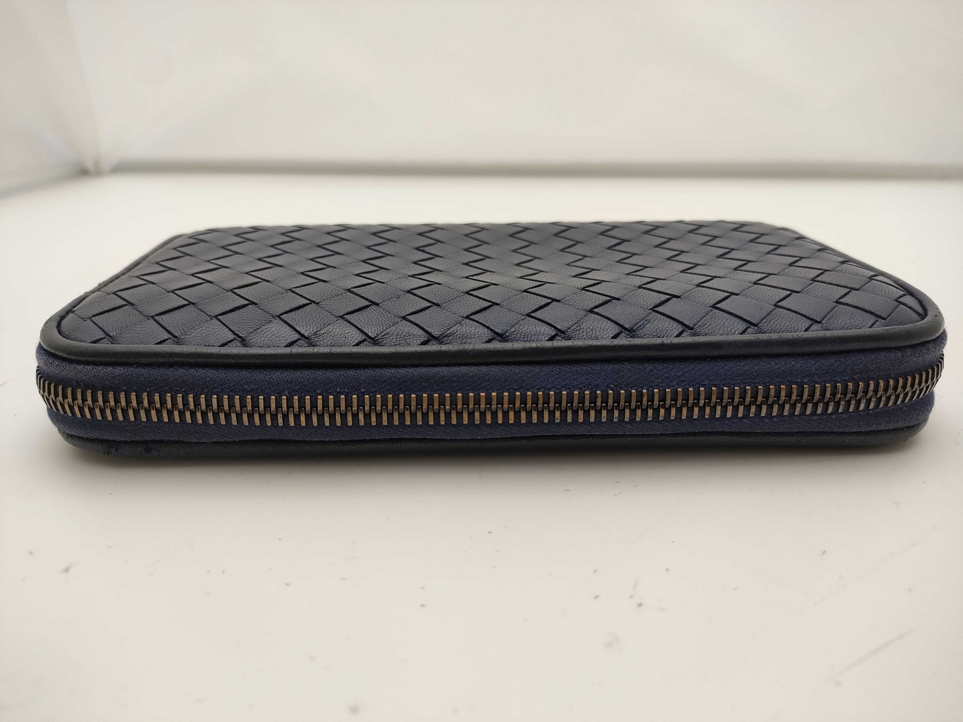 BOTTEGA VENETA Intrecciato Long Wallet with Zipper