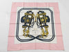 HERMES Carre BRIDES DE GALA Pink Ceremonial Bridle Scarf