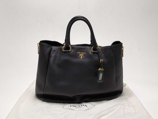 PRADA Vitello Dino 2-way bag handbag
