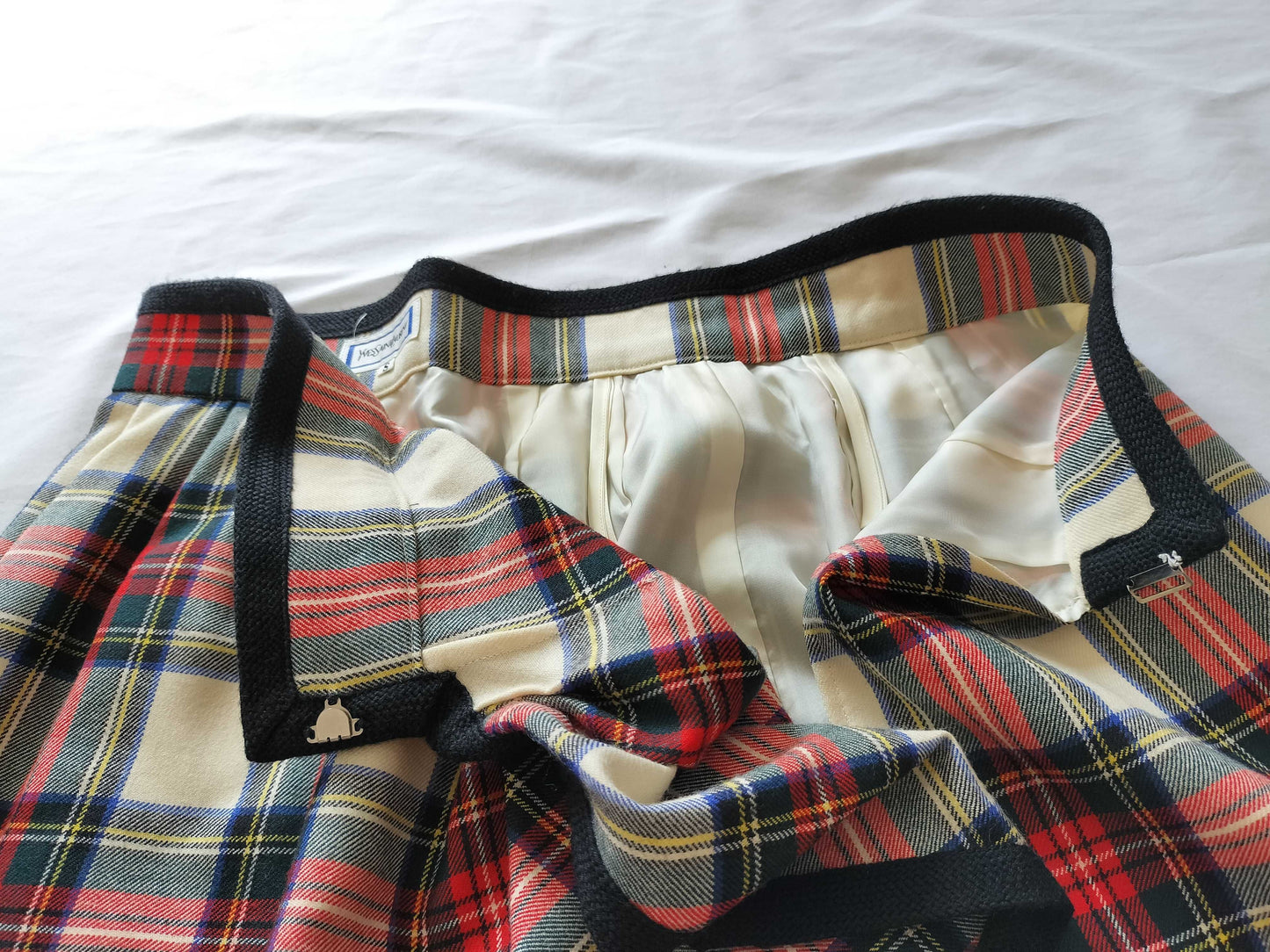 Yves Saint Laurent Check Skirt Skirt