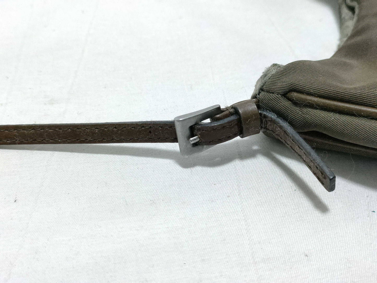 PRADA Nylon Khaki Nylon Shoulder Bag