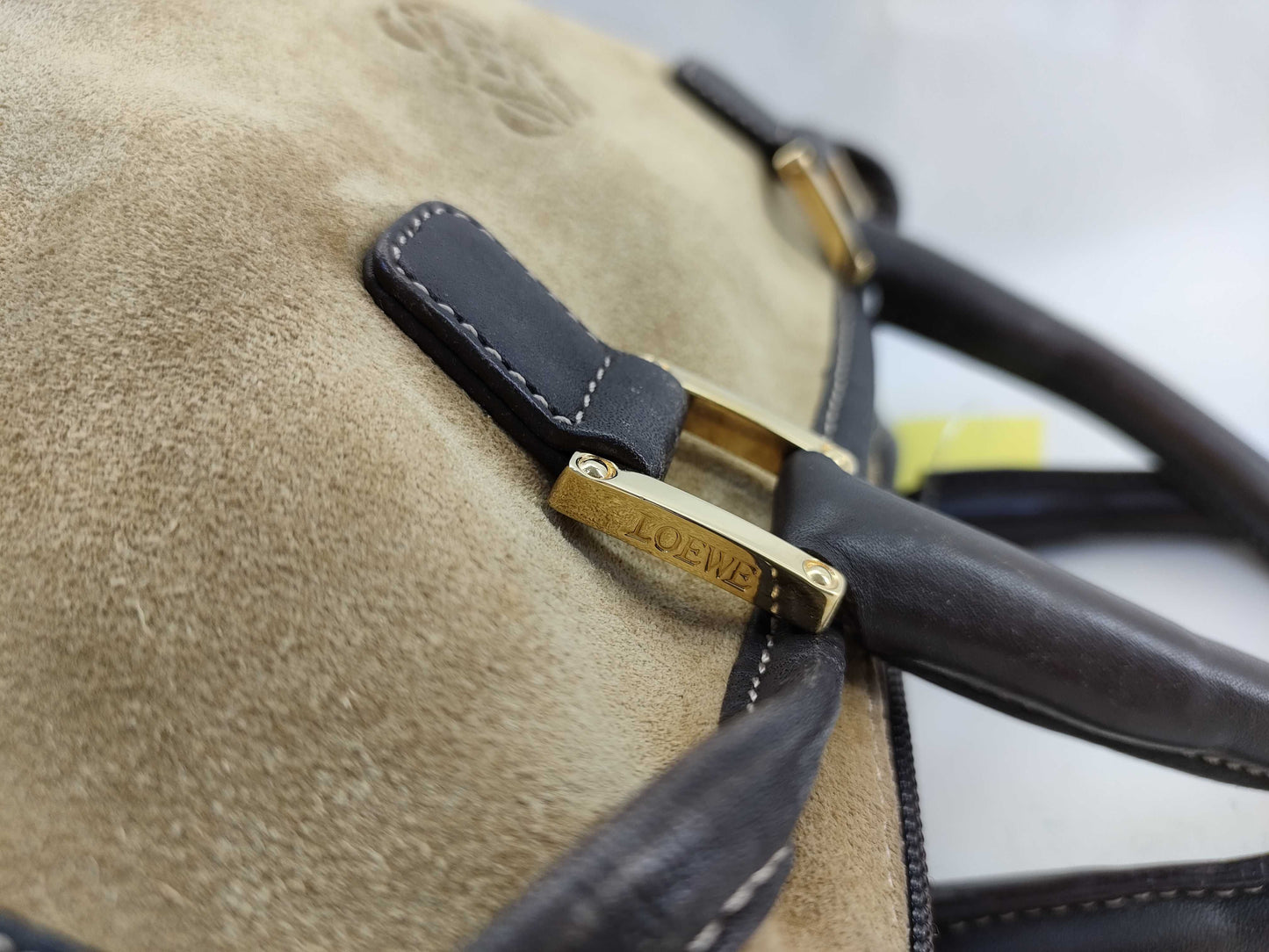 LOEWE Amazona 28 Suede Handbag