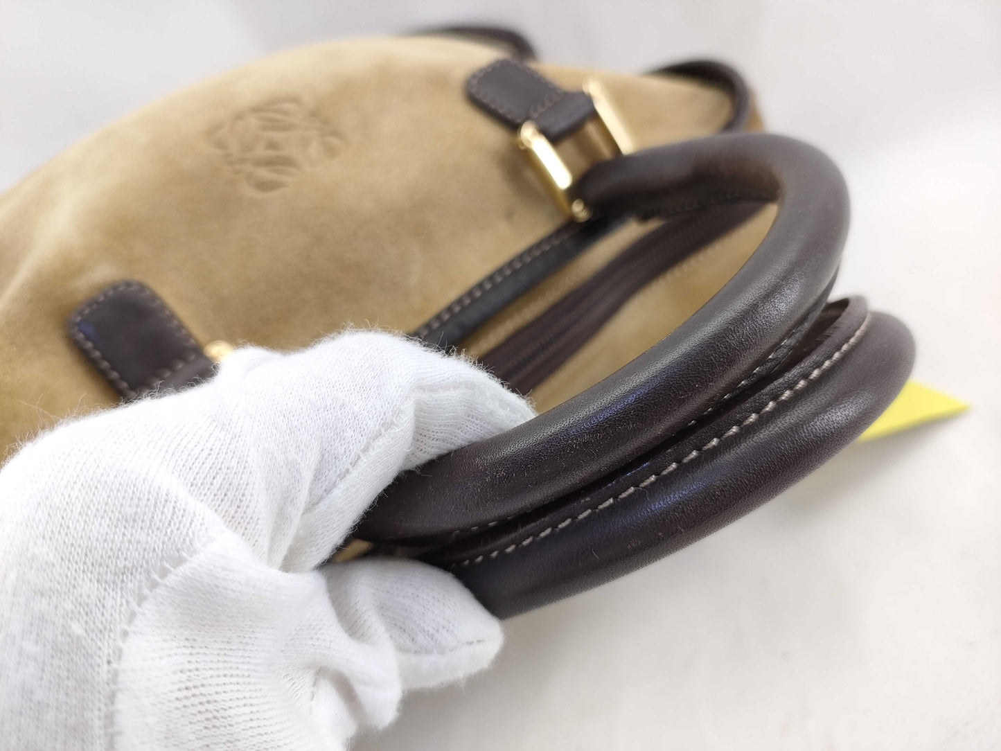 LOEWE Amazona 28 Suede Handbag