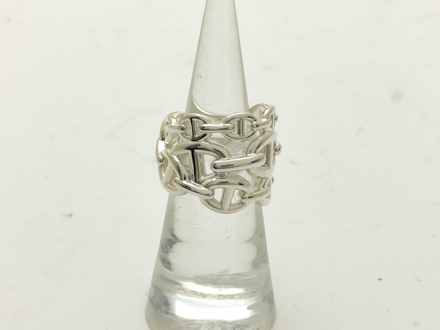 HERMES Chaine d'Ancre Anchaîne GM Ag925 with box Ring