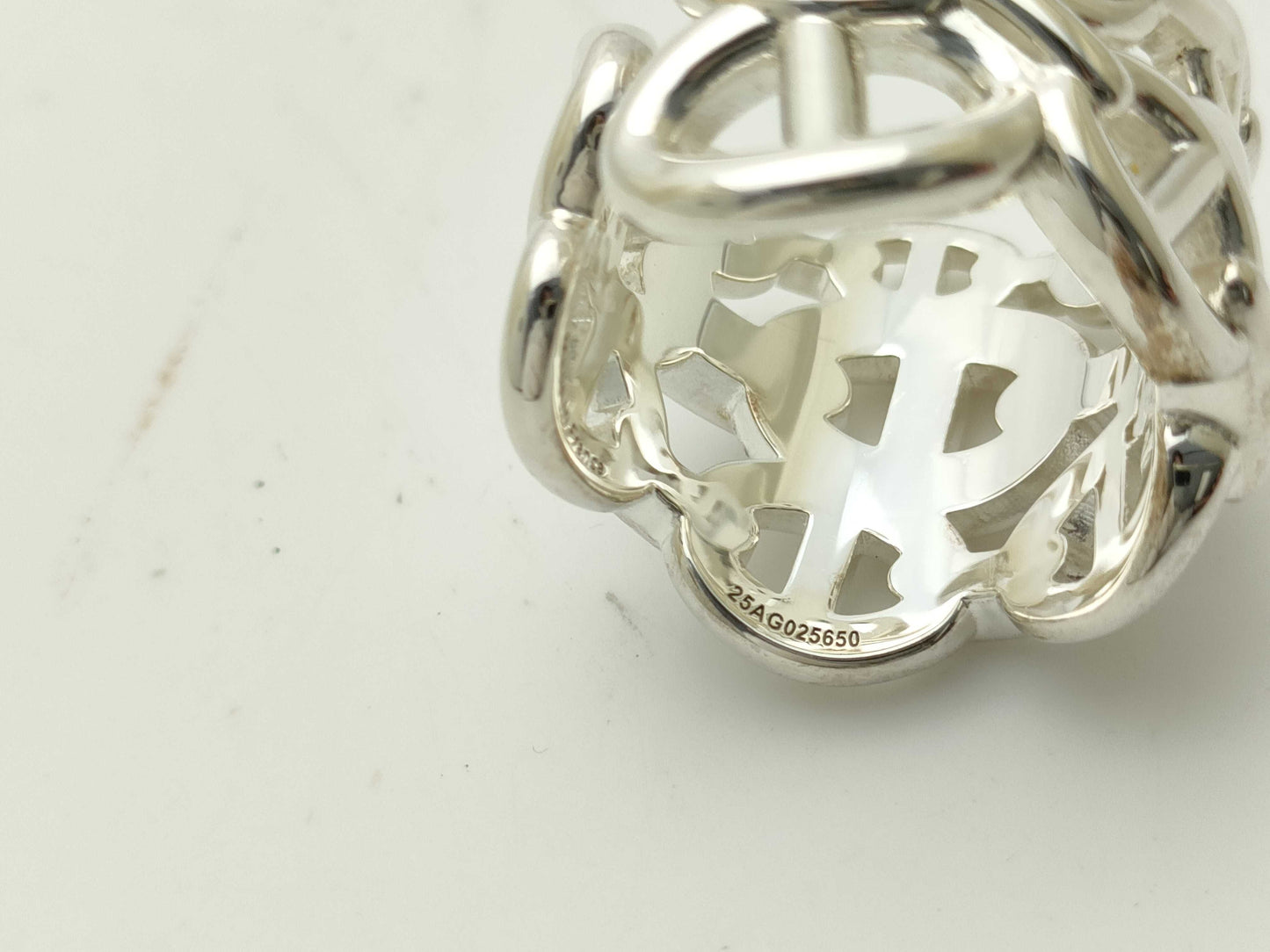HERMES Chaine d'Ancre Anchaîne GM Ag925 with box Ring