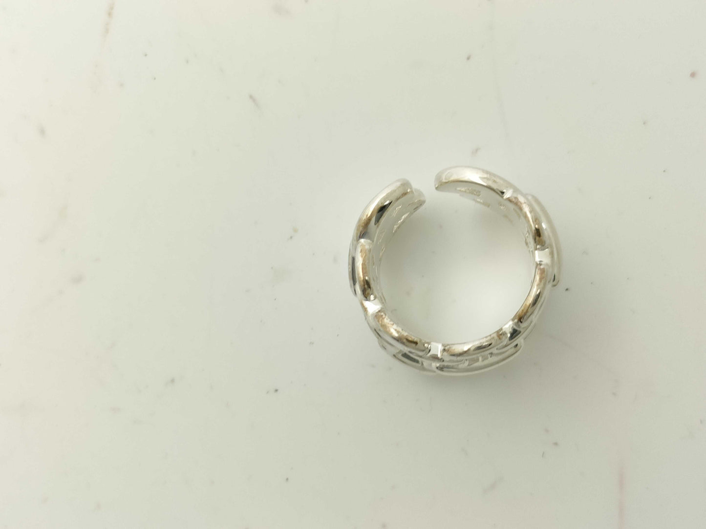 HERMES Chaine d'Ancre Anchaîne GM Ag925 with box Ring