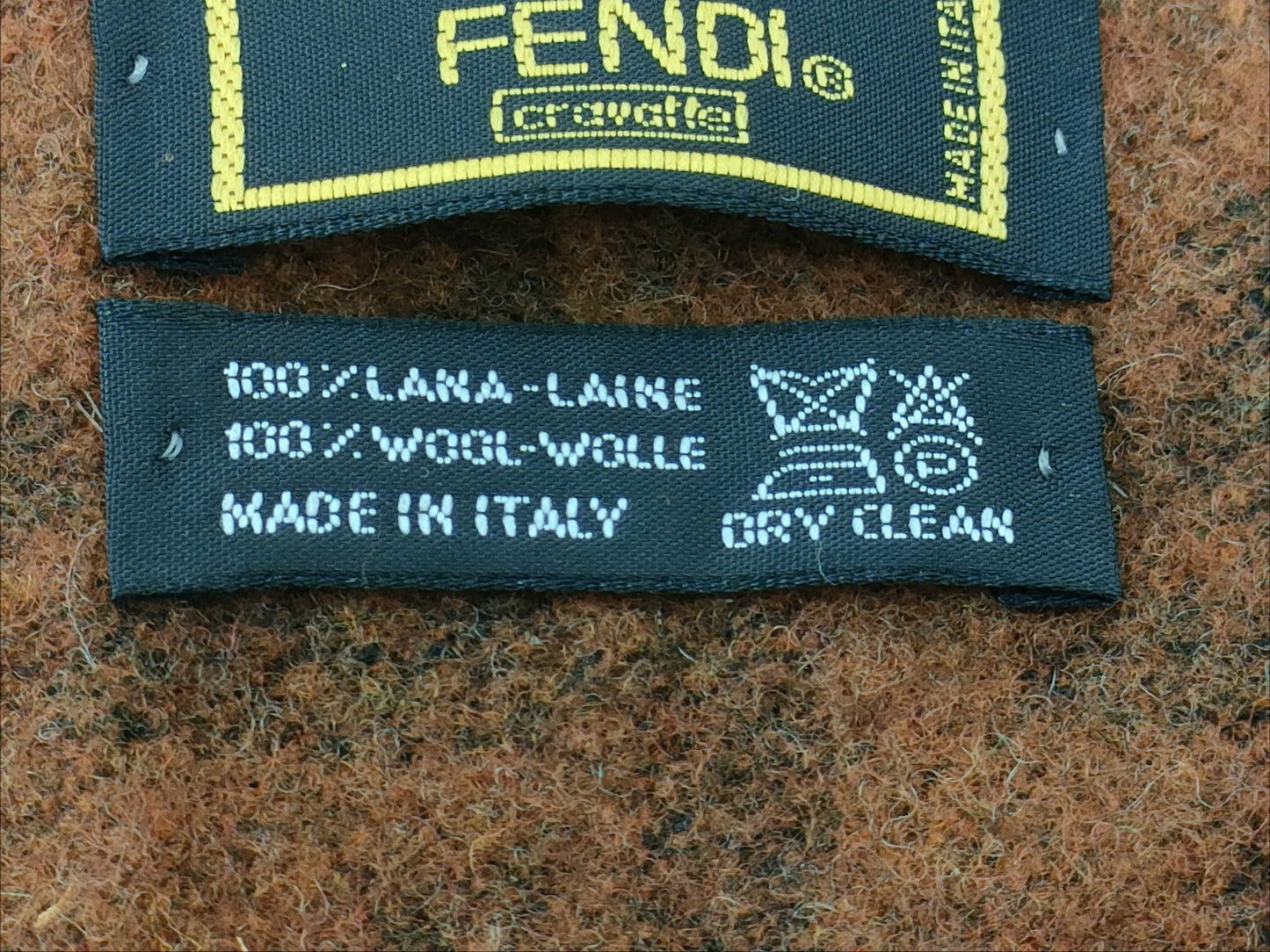 FENDI logo wool scarf