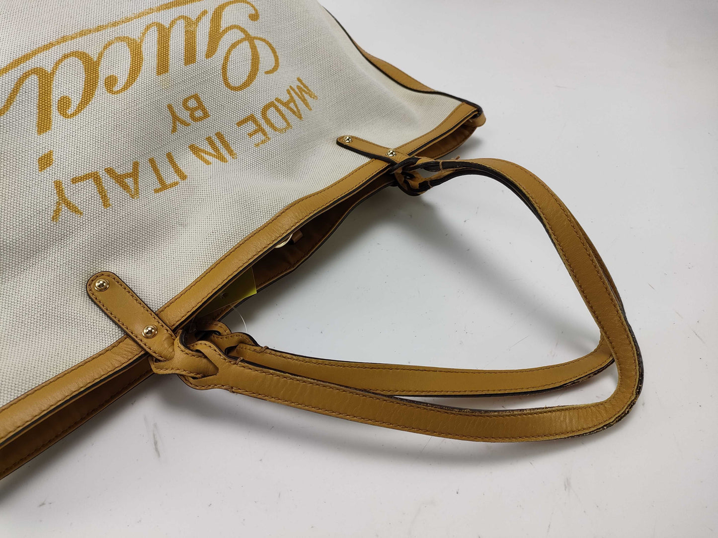 GUCCI Canvas x Leather Tote Bag Tote Bag