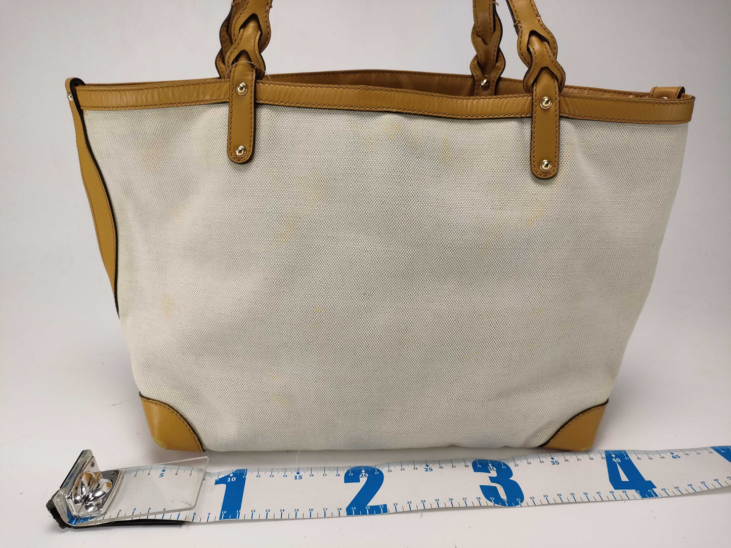 GUCCI Canvas x Leather Tote Bag Tote Bag