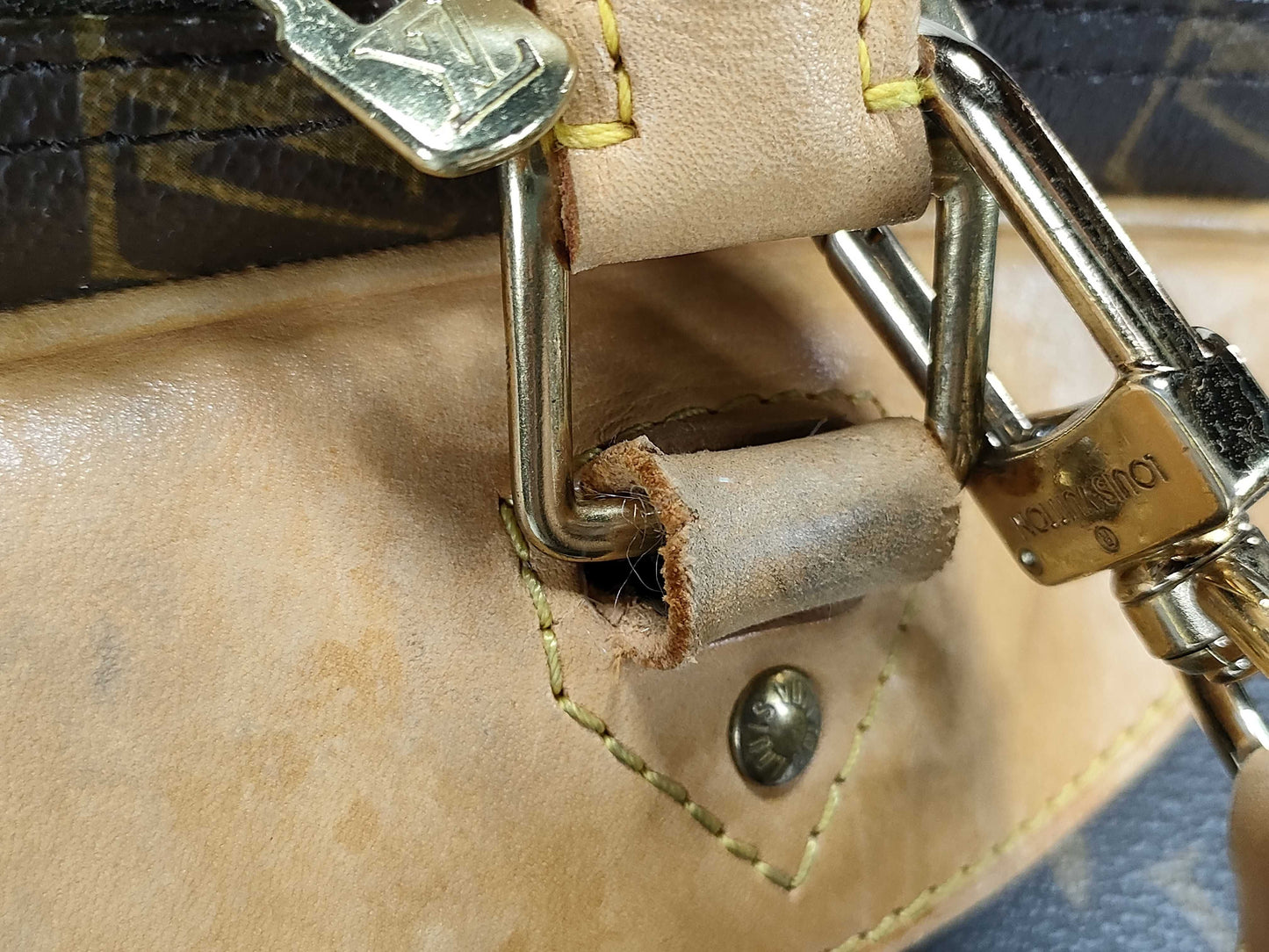 LOUIS VUITTON Monogram Monogram M41399 Alizee Handbag/Handbag with Band