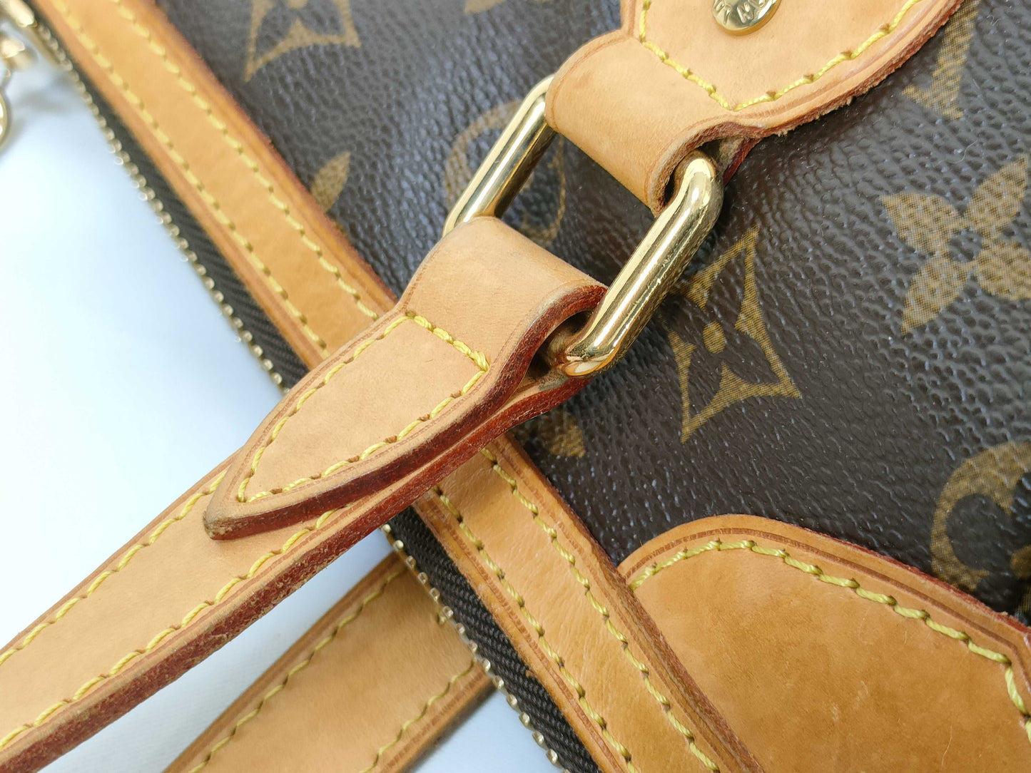 LOUIS VUITTON Monogram M40145 Palermo PM ST Handbag in Excellent Condition