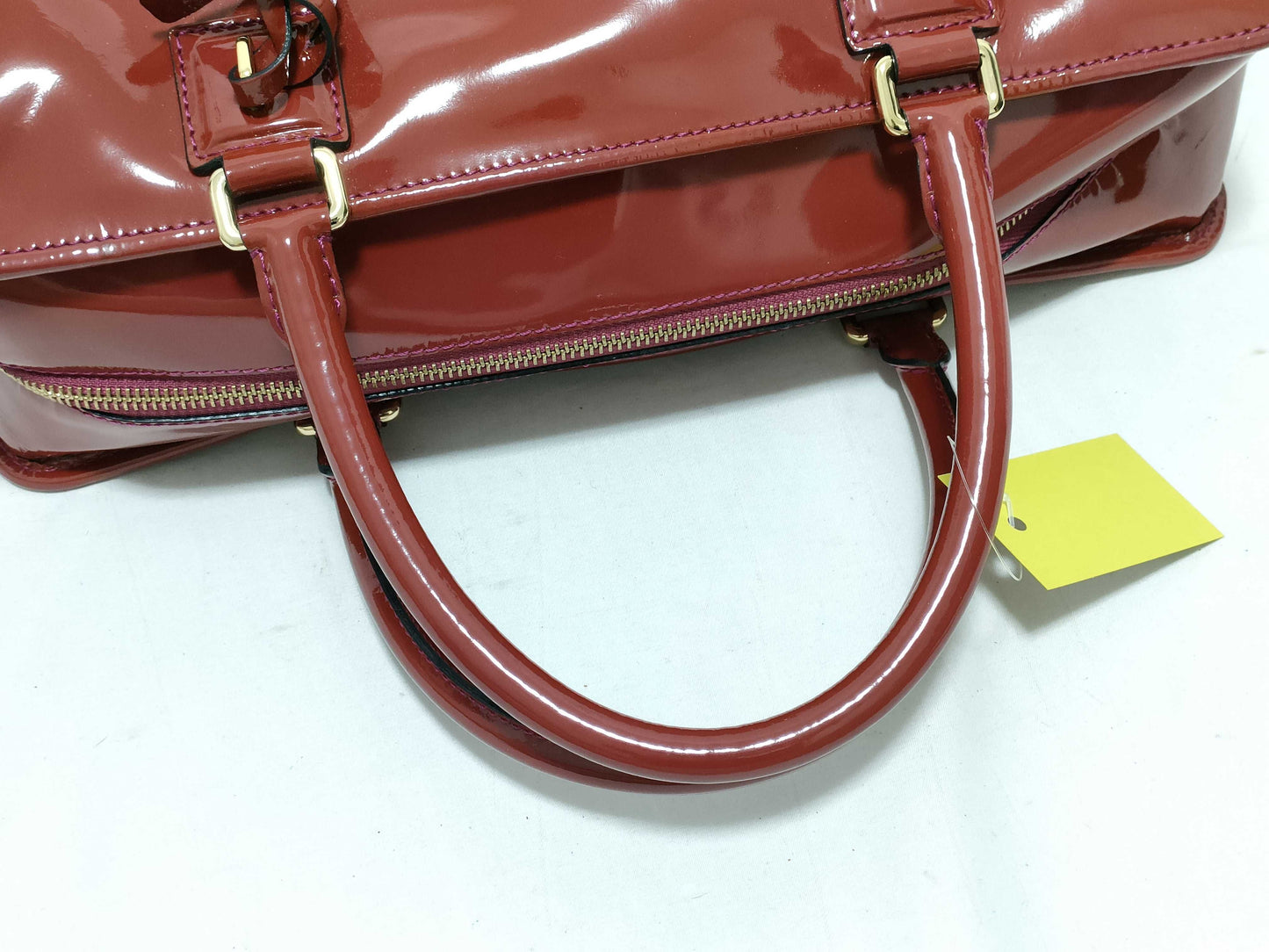LOEWE Amazona 36 Enamel Red Handbag