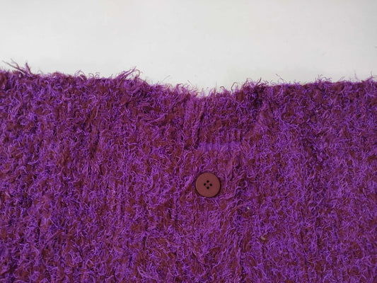 ISSEY MIYAKE Pleats Please Shaggy Cardigan