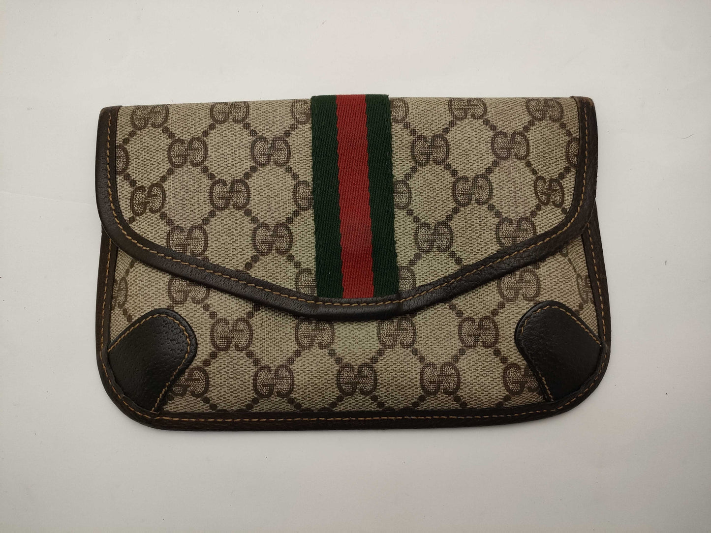 GUCCI Old GG Supreme Sherry Pouch