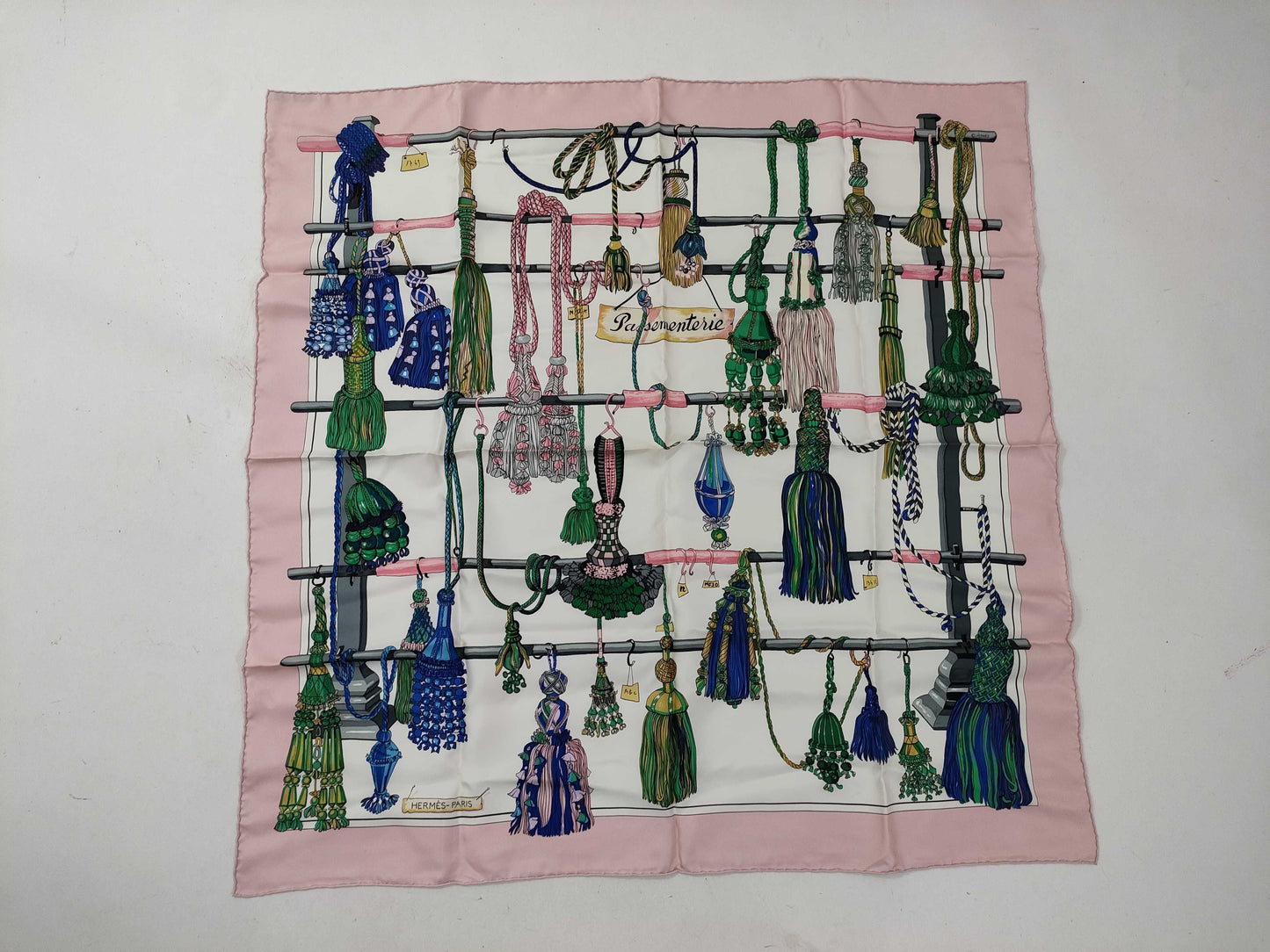 HERMES Carré 90 Passementrie Scarf