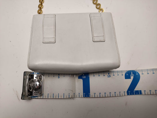 Salvatore Ferragamo Leather Ribbon 2-Way White Shoulder Bag