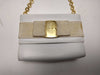 Salvatore Ferragamo Leather Ribbon 2-Way White Shoulder Bag