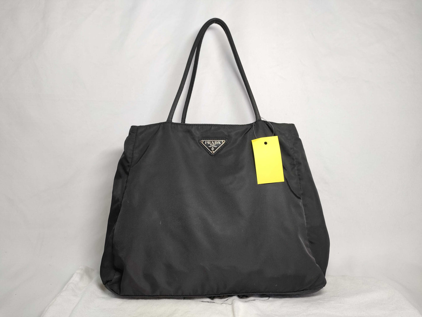 PRADA Nylon Hand Black Handbag