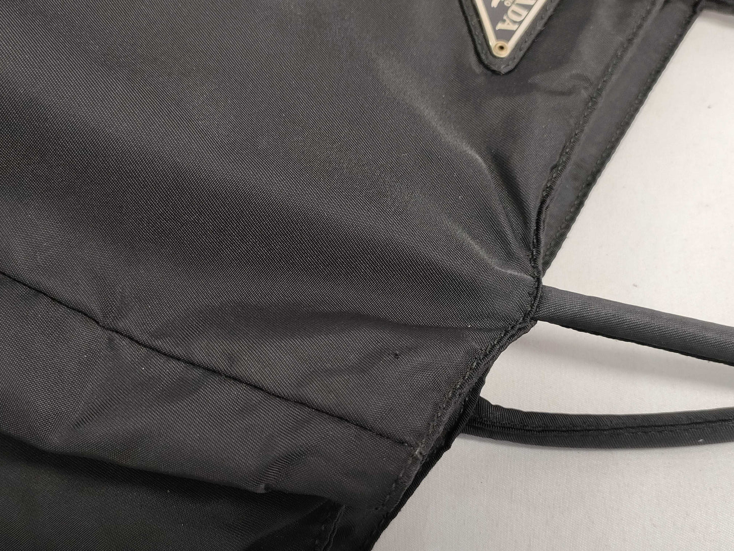 PRADA Nylon Hand Black Handbag