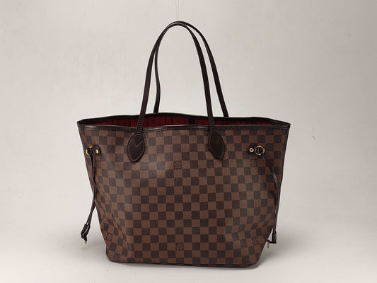 LOUIS VUITTON Damier N41358 Neverfull MM Tote Bag