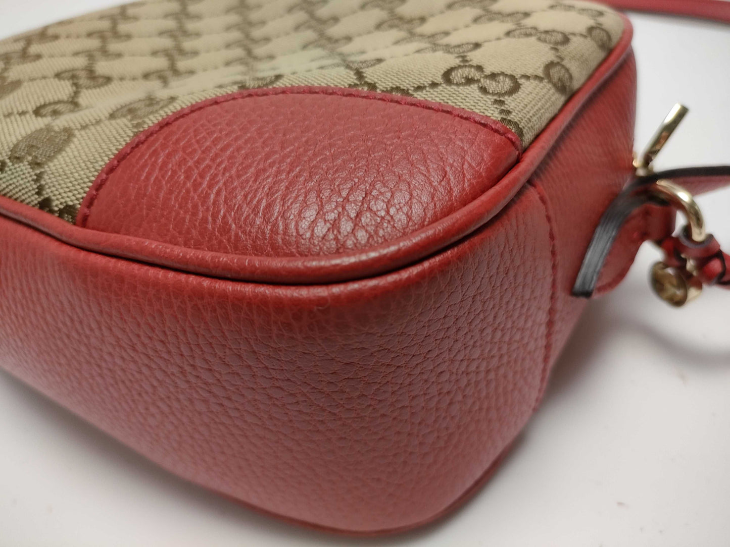GUCCI GG Canvas 449413 Shoulder Bag Leather Shoulder Bag