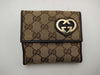 GUCCI GG Canvas Lovely Heart Compact Wallet