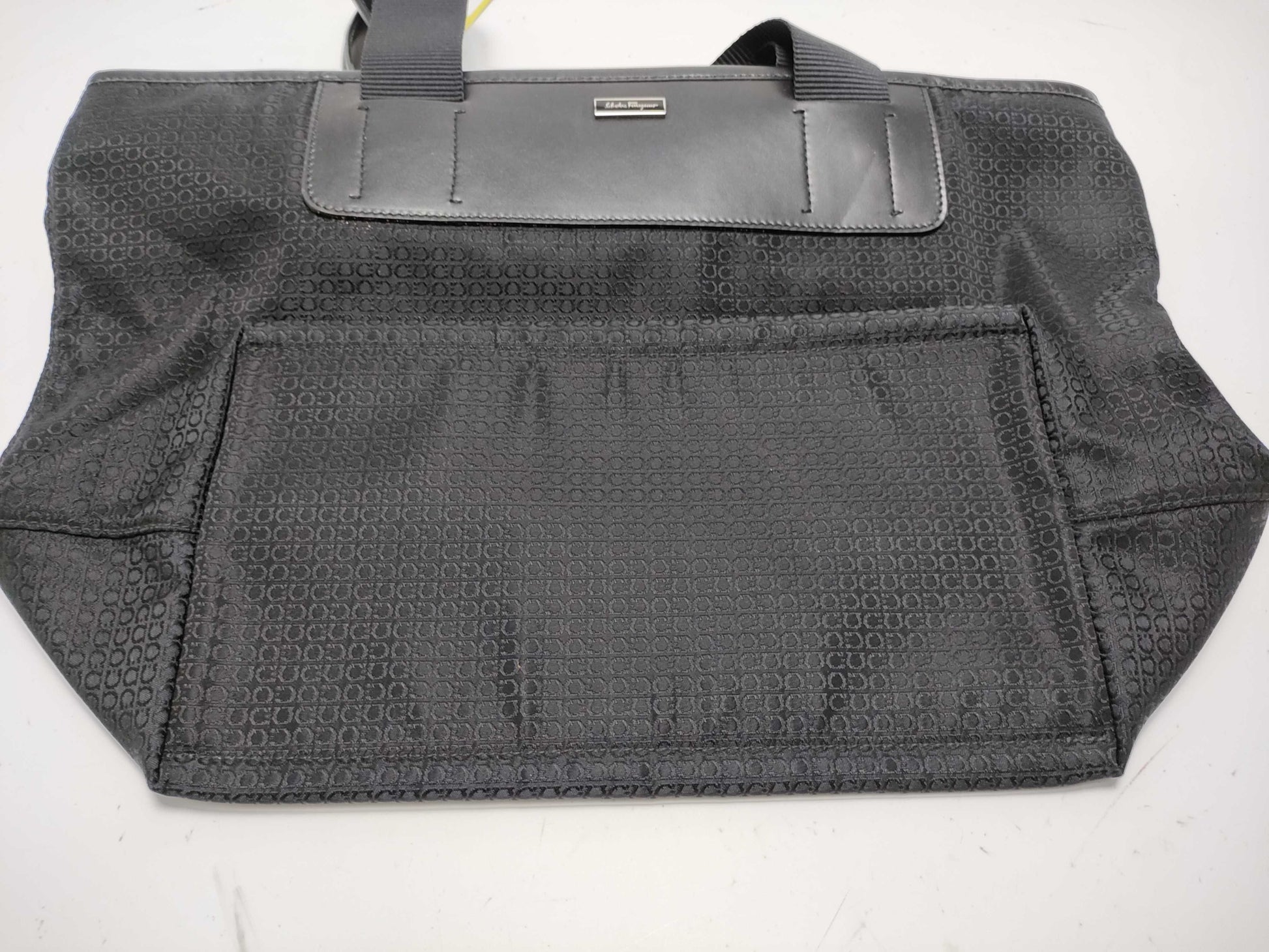 Salvatore Ferragamo Gancini Print Nylon Tote Bag