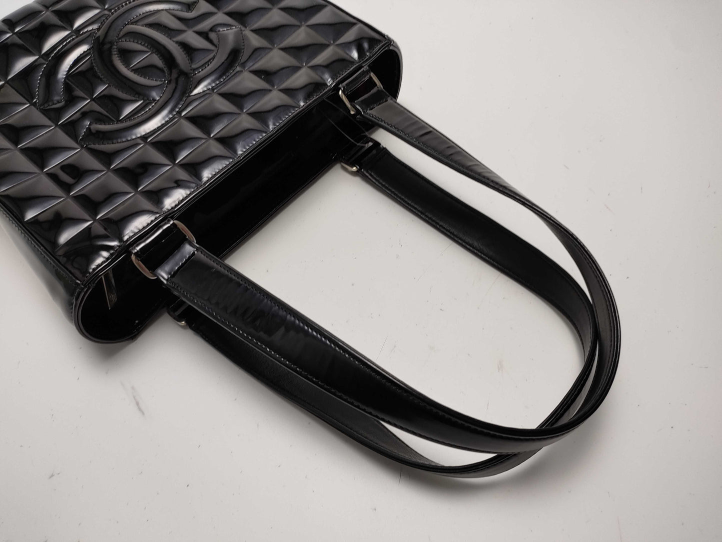 CHANEL Chocolate Bar Enamel Tote Bag