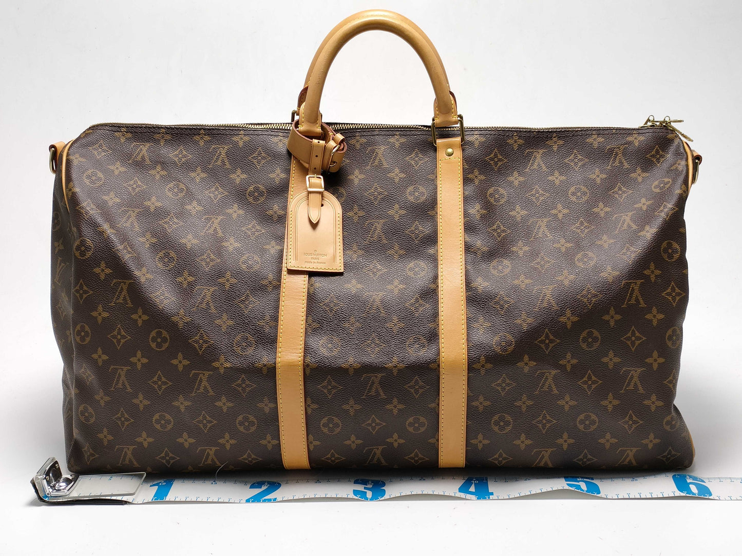 LOUIS VUITTON Monogram Keepall 60 Bandouliere Boston Bag