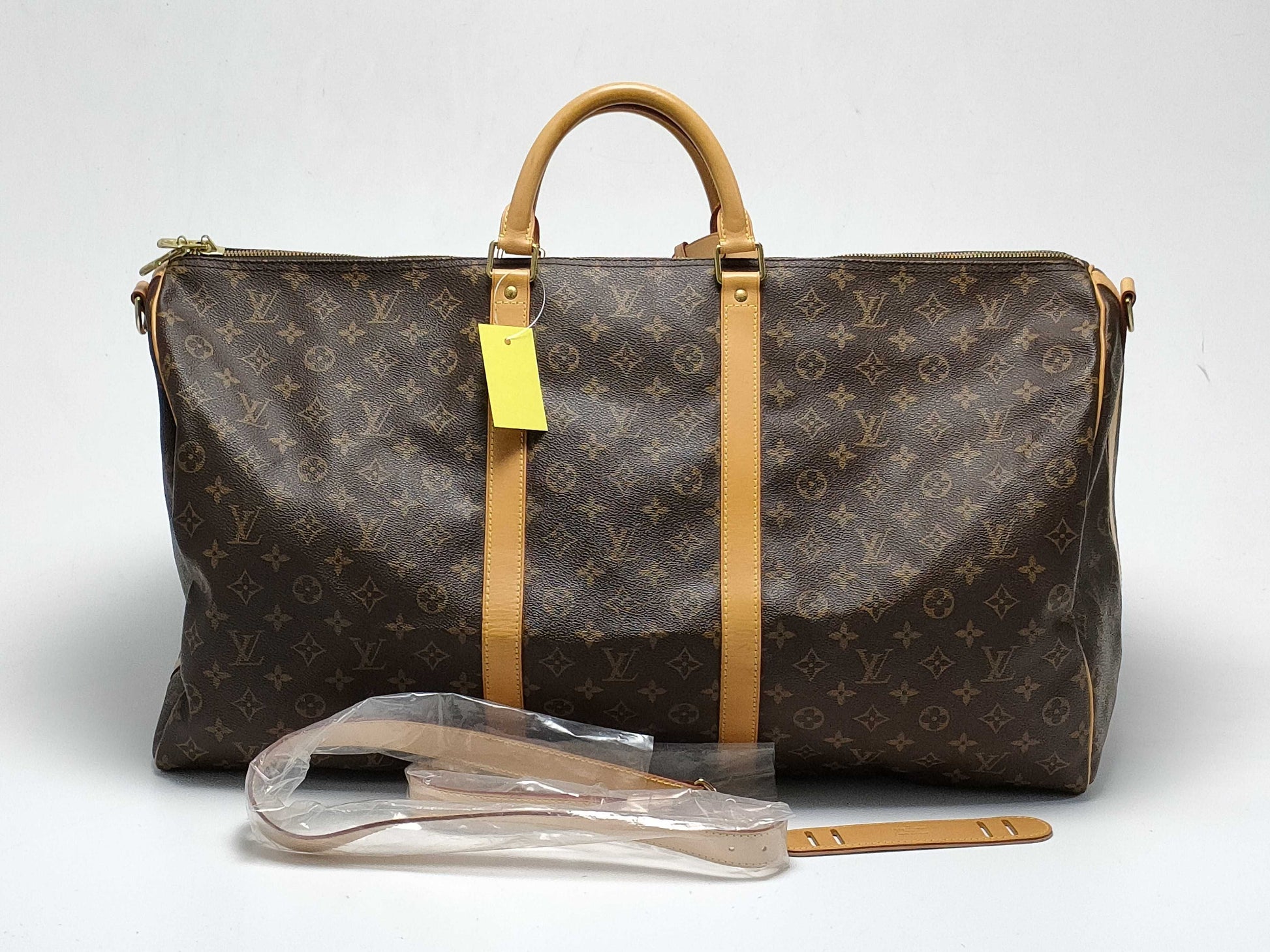 LOUIS VUITTON Monogram Keepall 60 Bandouliere Boston Bag