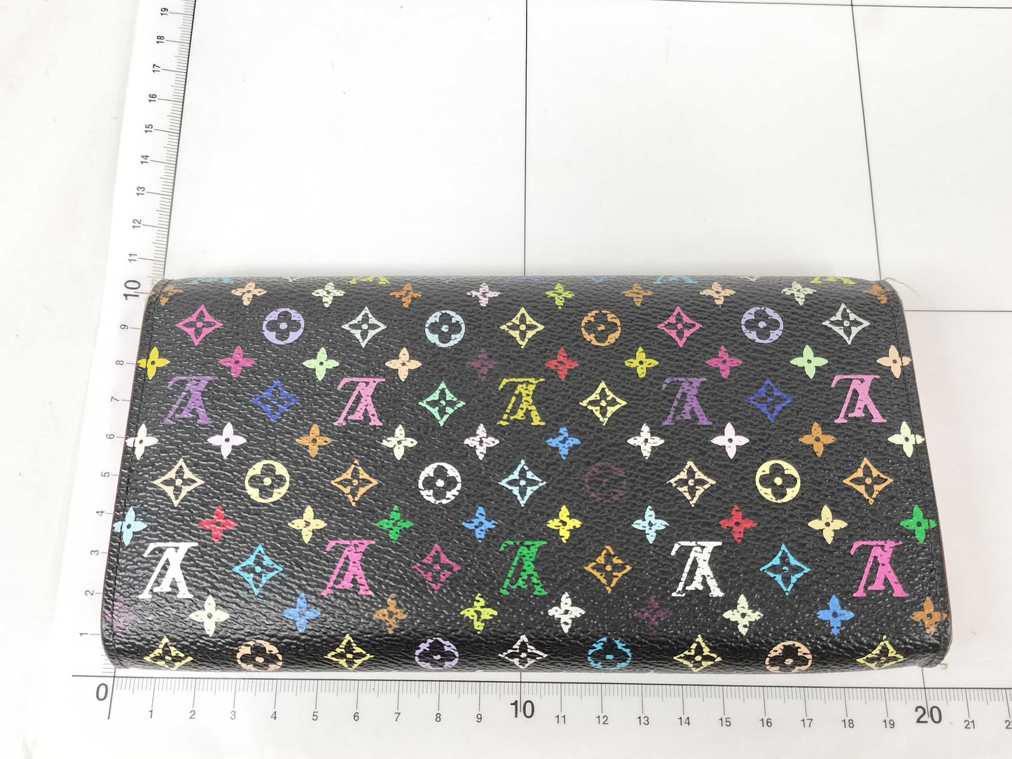 LOUIS VUITTON Monogram Multicolore Portefeuille Sarah Initial Wallet