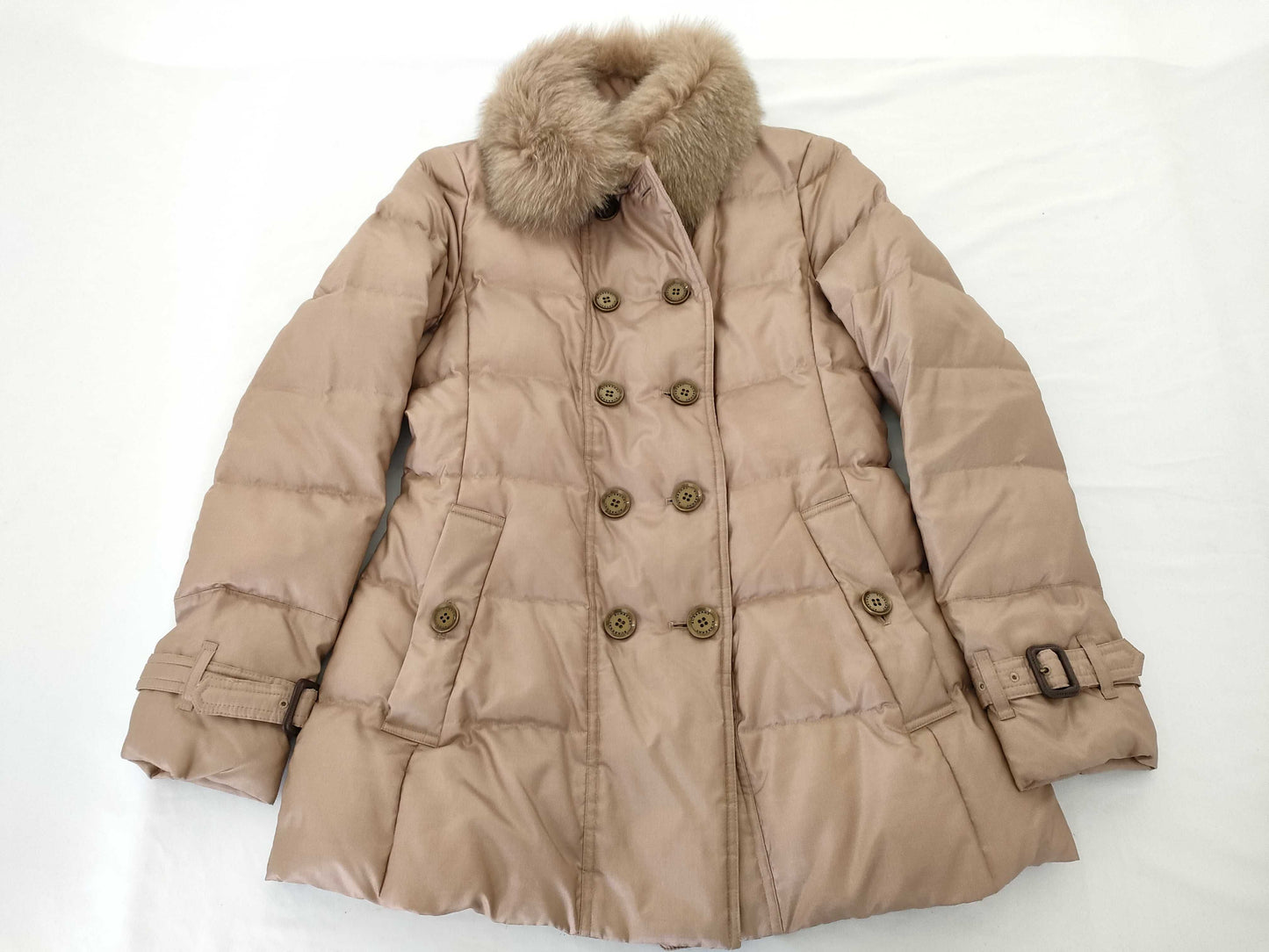 BURBERRY London Fox Fur Down Coat