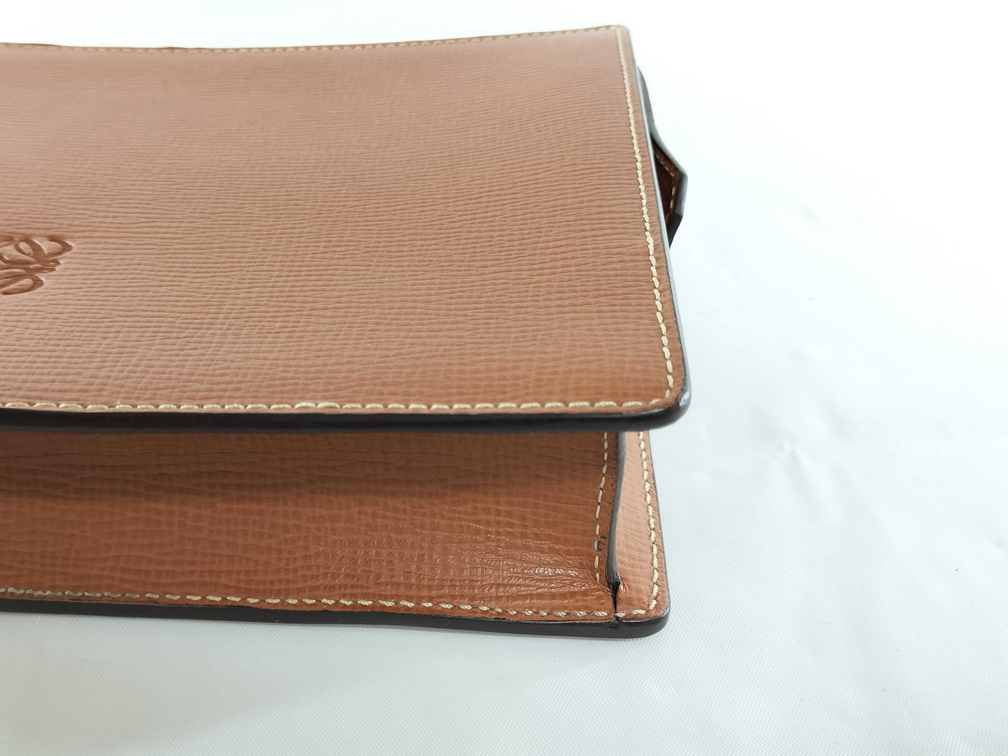 LOEWE Leather Second Bag Anagram Brown Second Bag