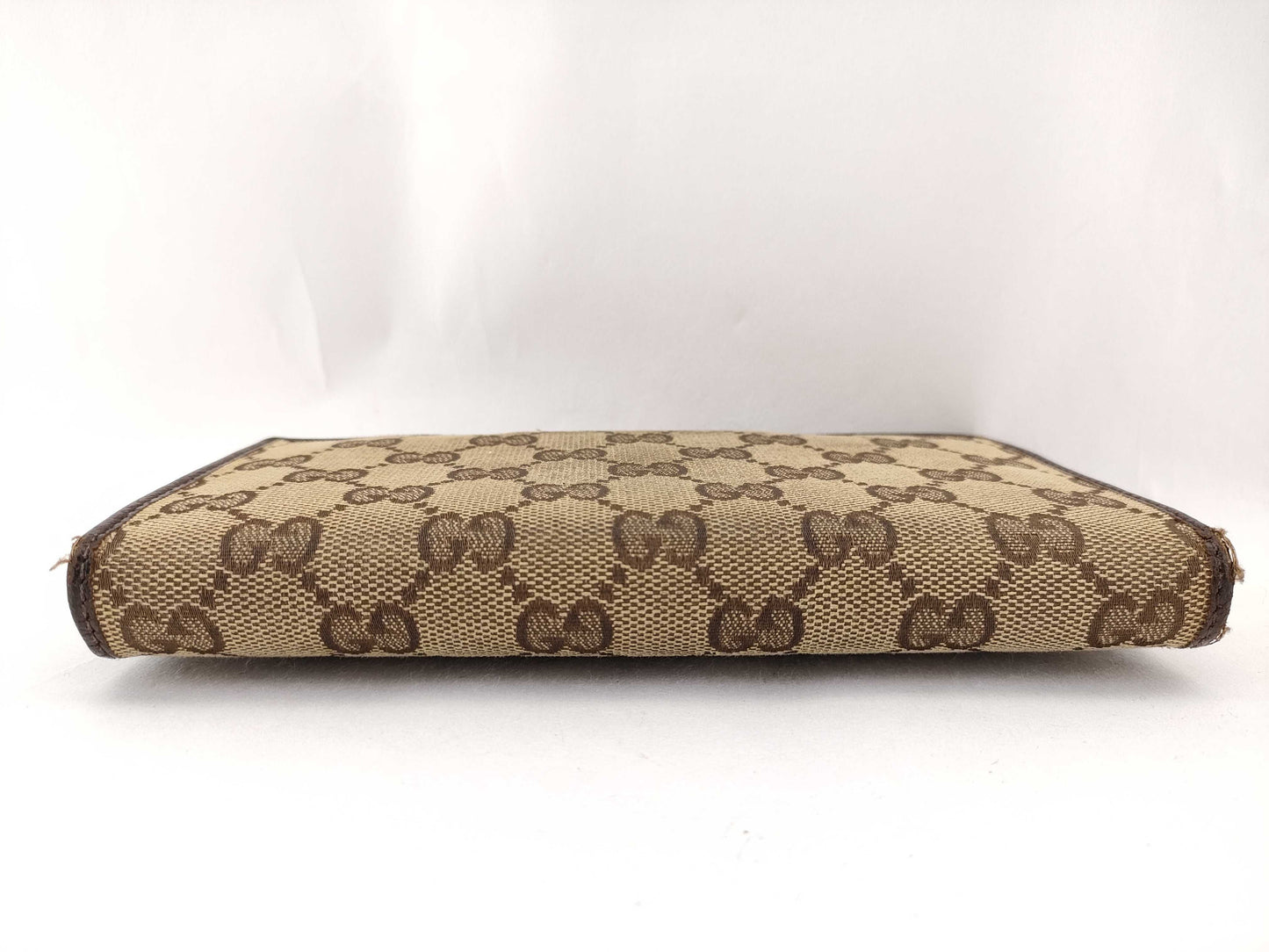 GUCCI GG Canvas Sherry Line Bifold Long Wallet 181668 Wallet