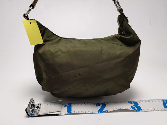 PRADA Nylon One-Shoulder Khaki Shoulder Bag