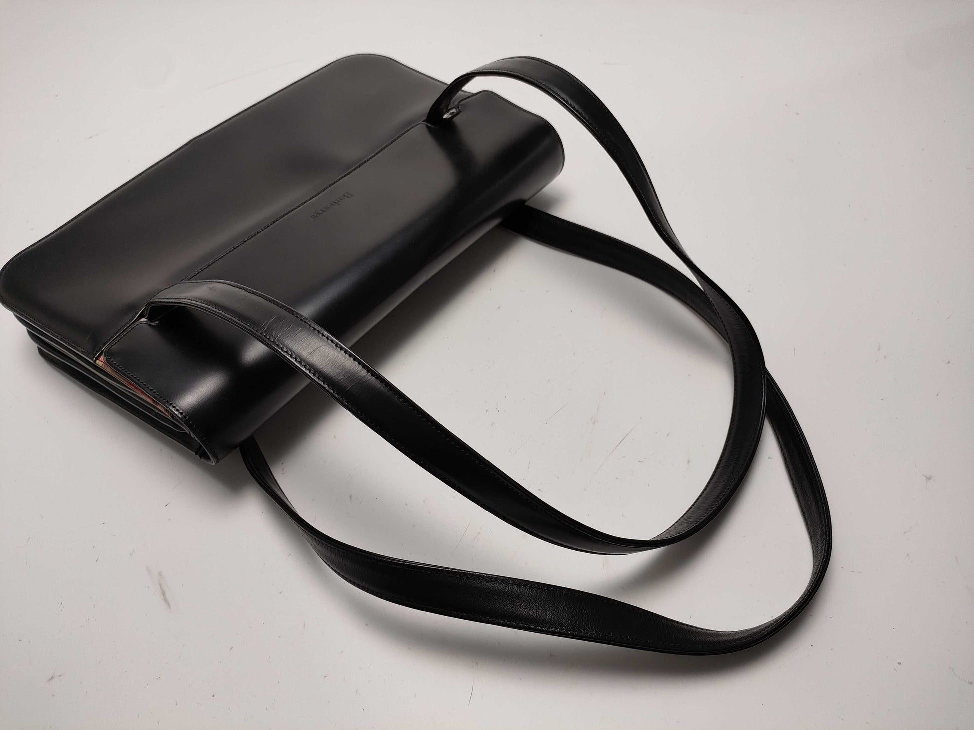 BURBERRY Leather x Nova Check Hand Shoulder Bag