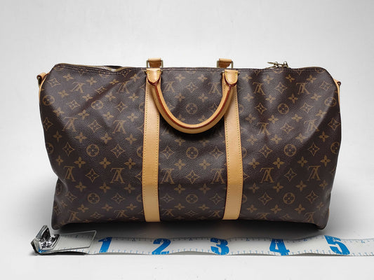 LOUIS VUITTON Monogram M41416 Keepall Bandouliere 50 Boston Bag with Missing Screws