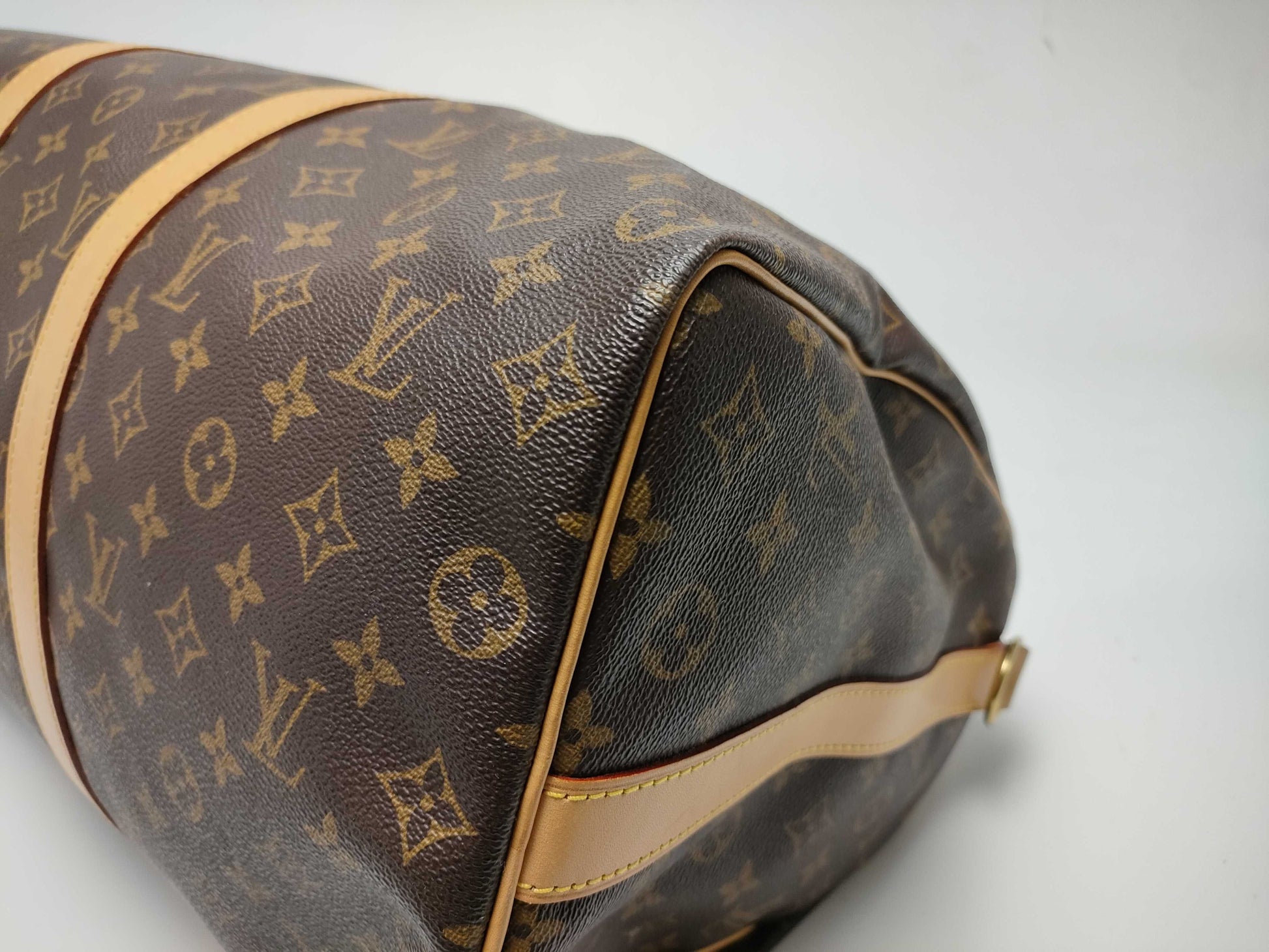 LOUIS VUITTON Monogram M41416 Keepall Bandouliere 50 Boston Bag with Missing Screws