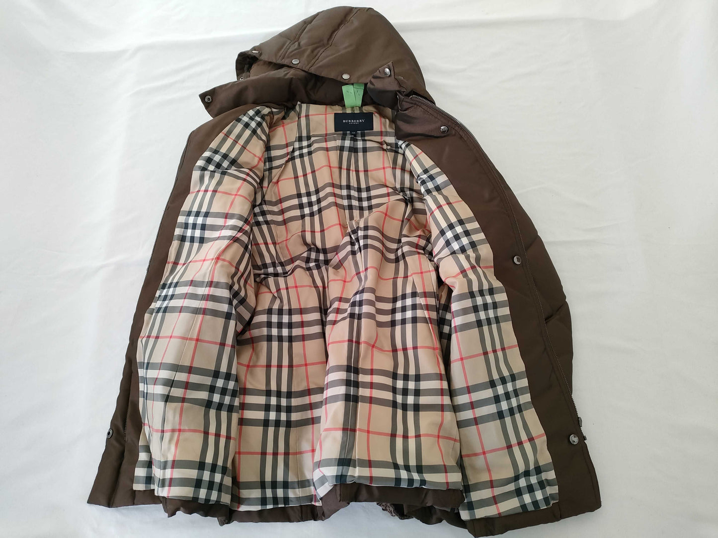 BURBERRY Nylon Coat Size 44 Brown Coat