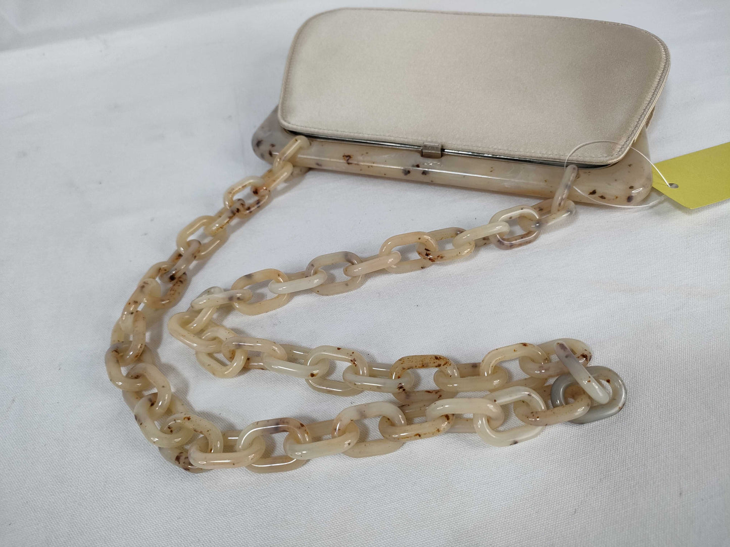 PRADA Nylon Clasp Pouch Chain Shoulder Bag