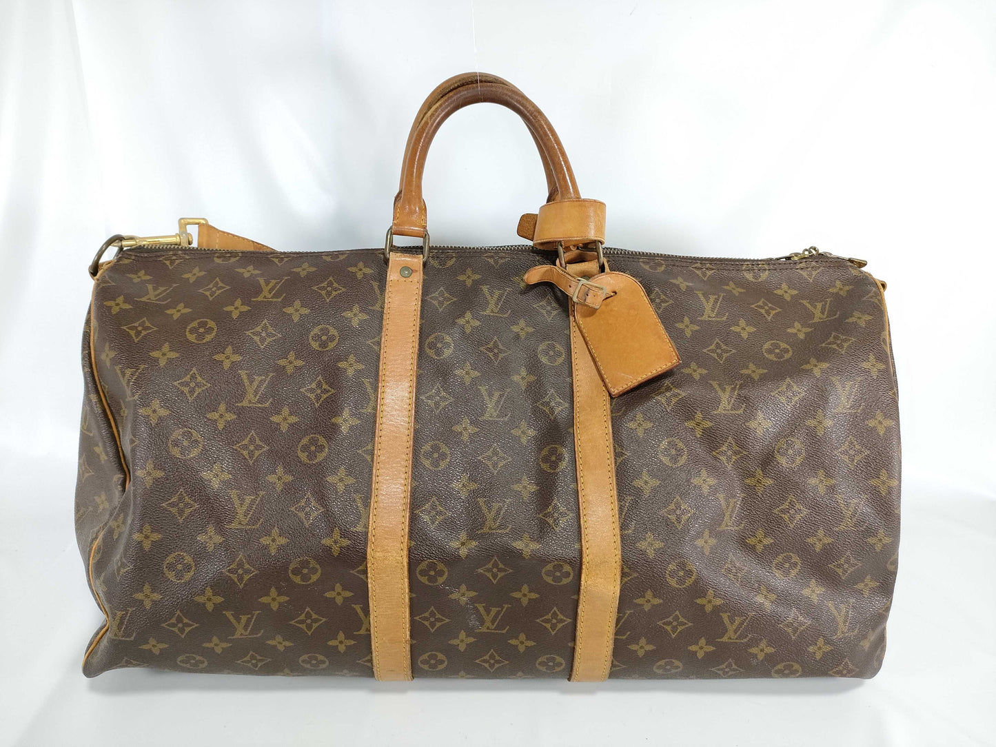LOUIS VUITTON Monogram M41414 Keepall Bandouliere 55 Boston Bag