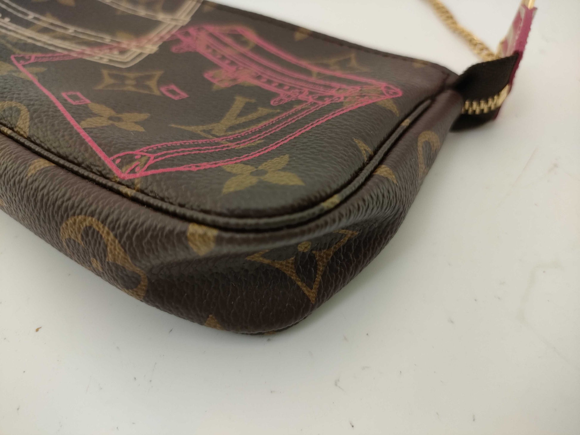 LOUIS VUITTON Monogram M58009 Mini Pochette Accessoires Holiday Pouch