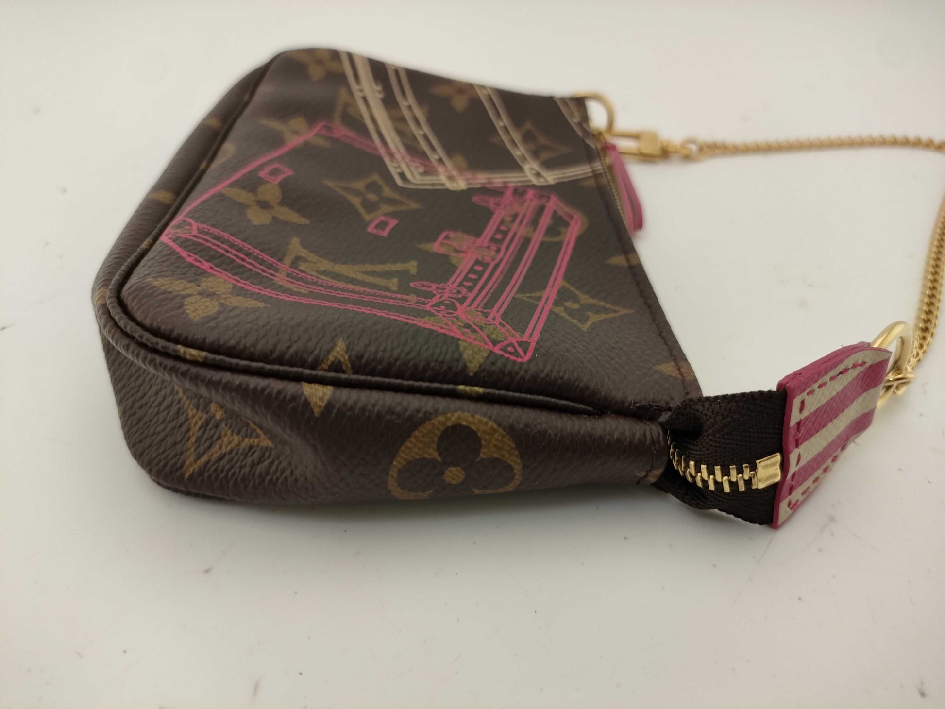 LOUIS VUITTON Monogram M58009 Mini Pochette Accessoires Holiday Pouch