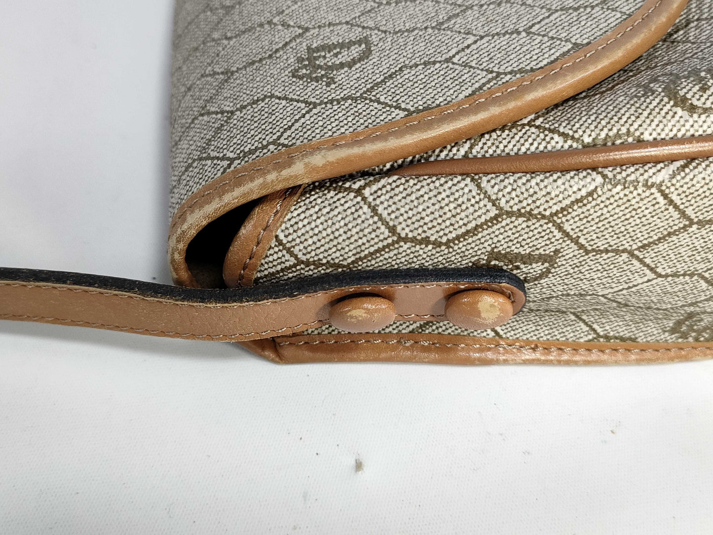 Dior PVC Leather Honeycomb Shoulder Bag