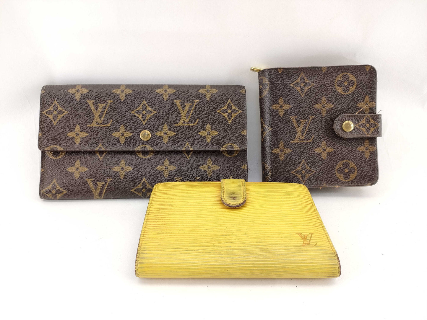 LOUIS VUITTON Monogram Monogram Epi Wallet *3-Piece Set Wallet