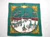HERMES Carré 90 Marine et Cavalerie Scarf